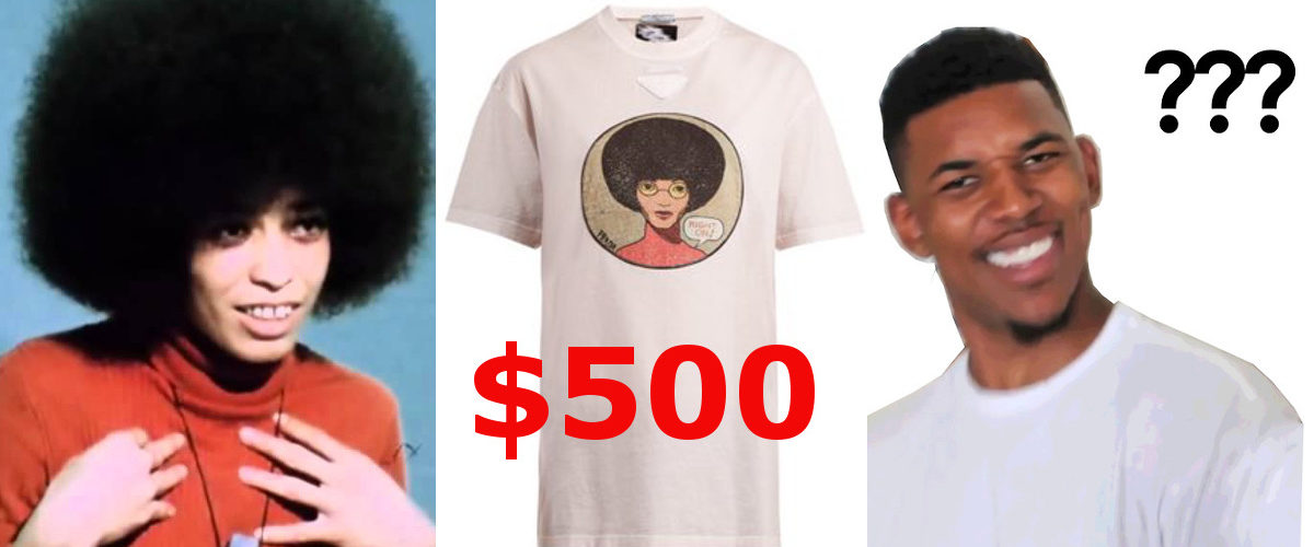 Prada makes $500 Angela Davis t-shirt 